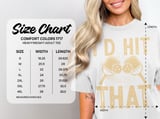 Pickleball Comfort Colors Shirt, I'd Hit That, Funny Retro Paddle Graphic Apparel, Vintage Graphic Tee thumbnail 15