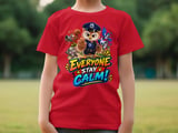 Everyone Stay Calm Officer Hoot the Owl Tee thumbnail 2