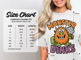 Pickleball Comfort Colors Shirt, Monster Dinks, Vintage Graphic Tee thumbnail 15
