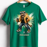 VR Tiger Gamer Shirt for Boys, Funny Virtual Reality Gaming Tee, Kids Birthday Gift, Pixo League by Farron House thumbnail 6