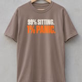99% Sitting 1% Panic T-Shirt thumbnail 6