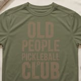 Pickleball Sport-Tek Performance Tee, Old People Pickleball Club, Athletic Moisture-Wicking Court Apparel thumbnail 4