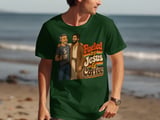 Fueled by Jesus & Coffee T-Shirt | Retro Christian Faith Tee Vintage Jesus Lover Gift for Him Her Spiritual Coffee Lover Apparel thumbnail 3
