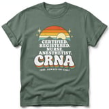 Retro CRNA Always On Call Tee thumbnail 9