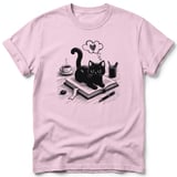 Bookish Black Cat Tee thumbnail 3