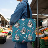 Art Supplies Tough Cases Tote Bag Throw Pillow: Student Teacher Back to School thumbnail 3