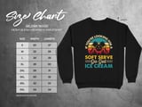 Pickleball Gildan Crewneck Sweatshirt, If You're Looking For A Soft Serve Go Get Ice Cream, Court Warm Up thumbnail 11