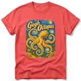 Gogh Octopus ~ Comfort Colors Premium Tee thumbnail 3