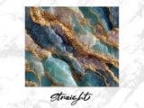 20 oz Tumbler Wrap, Teal Gold Marble Sublimation Design, Skinny Tumbler, Straight Tapered Digital Download, Tumbler png, Tumbler Design thumbnail 3