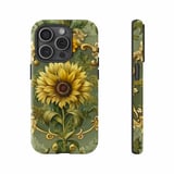Sunflower iPhone Case: Floral, Ornamental, Protective, Botanical Design thumbnail 2