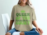 Pickleball Comfort Colors Shirt, Queen of the Pickleball Court, Vintage Graphic Tee, Pickleball Gift thumbnail 10