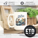 Take The Long Way Coastal Scooter Adventure PNG Digital File | Retro Travel Sublimation Design | Wanderlust Vacation Road Trip Graphic thumbnail 4