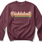Pickleball Gildan Crewneck Sweatshirt, Pickleball, Court Warm Up Layer for Chilly Morning Matches and Lounge thumbnail 3