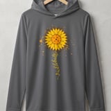 Pickleball Sport-Tek Performance Hood, pickleball Sunflower Design, Lightweight Hoodie for Sun Defense and Court Warm-Ups thumbnail 5