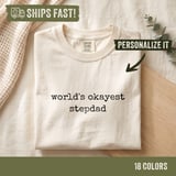 World's Okayest Stepdad Tee thumbnail 10
