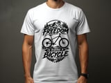 Freedom Is Riding a Bicycle | Mountain Bike T-Shirt thumbnail 2