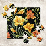 Yellow Orange Flowers Tumbler Digital Paper, Watercolor Floral Backgrounds, Junk Journal Pages, Printable PNG, Scrapbooking Paper thumbnail 12
