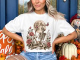 Celestial Skeleton and Roses Tee thumbnail 2