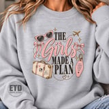 Girls Trip PNG, The Girls Made A Plan Travel Sublimation Design, Retro Vacation Bachelorette Party Shirt PNG Graphic thumbnail 20