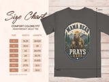 Mama Bear Prays Hard Rustic Christian Mom Art, Faith-Based Mountain Bear Family Design for Strong Motherhood Other thumbnail 11