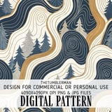 Digital Pattern Bundle, Christmas Tree Pattern, Seamless Digital Paper, Modern Trees Design, Scrapbooking Paper, Digital Print, Fabric thumbnail 1
