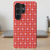 Pink Heart Grid MagSafe® Phone Case thumbnail 3