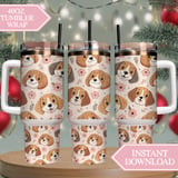 Beagle Blossom Whimsy Digital Pattern Size Bundle Png thumbnail 8