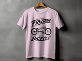 Freedom Is Riding a Bicycle | Stretch Cruiser T-Shirt thumbnail 11