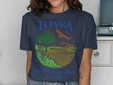 Iowa The Hawkeye State Est. 1846 T-Shirt thumbnail 9