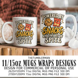 Powered By Snacks Digital Mug Wrap thumbnail 1
