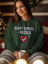 Heart Service Passed T-Shirt: Successful Operation Milestone, Cardiac Recovery Apparel thumbnail 1