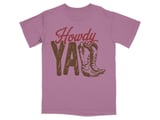 Howdy Y'all Western Boots Graphic T-Shirt thumbnail 4