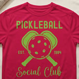 Pickleball Sport-Tek Performance Tee, Pickleball Est. 1984 Social Club, Court Apparel thumbnail 6