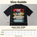 Pickleball Sport-Tek Performance Tee, Eat Sleep Pickleball Repeat, Moisture-Wicking Athletic Court Apparel thumbnail 11
