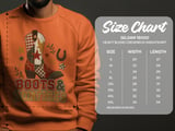 Boots & Bonfires Tee or Sweatshirt, Faux Patchwork Design thumbnail 14