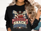 Cheer Snack Repeat Football Tee thumbnail 13