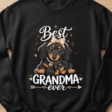 Best Grandma Ever Dachshund Tee thumbnail 5