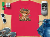 Cute Highland Cow Coffee Tee thumbnail 5