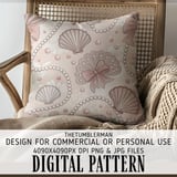 Coquette Pearl & Seashell Digital Pattern Size Bundle Png thumbnail 5