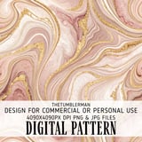Rose Gold Marble Tumbler Design, Watercolor Floral Backgrounds, Digital Scrapbooking Paper, Printable Tumbler Png, Digital Download thumbnail 13