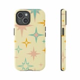 Retro Stars iPhone Case: Mid-Century Modern, Colorful, Seamless Pattern thumbnail 5