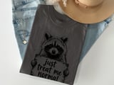 Just Treat Me Normal Raccoon T-Shirt, Funny Animal Lover Tee, Sarcastic Introvert Humor Graphic Shirt, Unique Wildlife Gift Apparel thumbnail 10