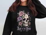 Bad to the Bone Floral Skull Tee or Sweatshirt thumbnail 8