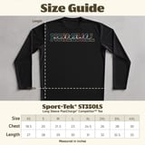 Pickleball Sport-Tek Long Sleeve Tee, Pastel Varsity Pickleball Script, Sun Shield Shirt thumbnail 12