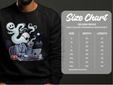 Funny Ghost Working T-Shirt, Halloween Vibes Shirt, Spooky Season Tee, Cute Ghost Design, Halloween Costume Shirt, Ghost Lover Apparel thumbnail 5
