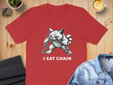 I Eat Chain absurd brain rot Cat Tee thumbnail 7