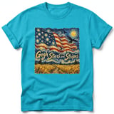Gogh Stars and Stripes ~ Comfort Colors Premium Tee thumbnail 5