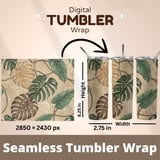 Abstract Jungle Leaf Digital Design Size Bundle Png thumbnail 7