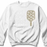 Pickleball Gildan Crewneck Sweatshirt, Sorry I Can't, I Have Pickleball, Court Warm Up thumbnail 2