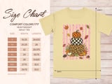 Trendy Fall Pumpkin Stack Sweatshirt, Distressed Leopard Print Checkerboard Hoodie, Cute Autumn T-Shirt Gift thumbnail 15